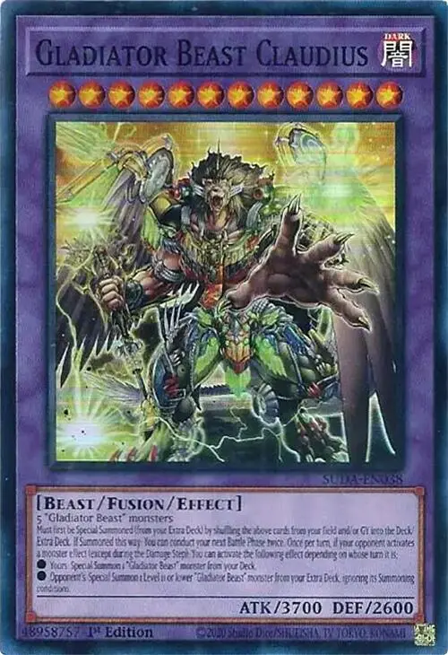 Gladiator Beast Claudius [Suda-En038] Super Rare 1