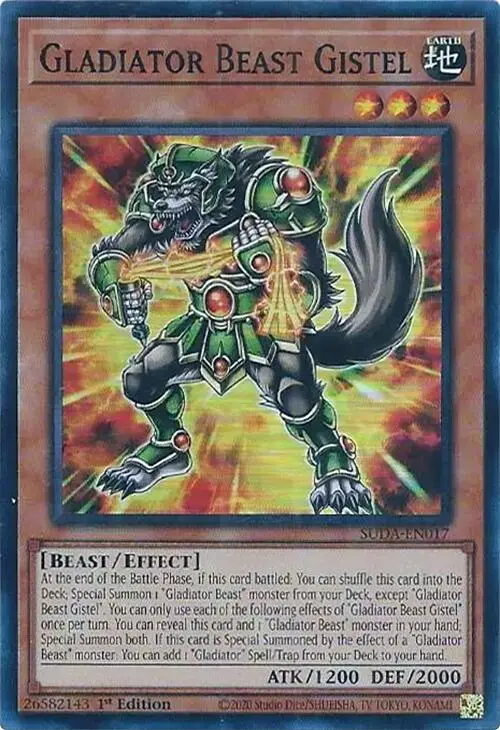 Gladiator Beast Gistel [Suda-En017] Super Rare 1