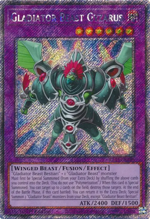 Gladiator Beast Gyzarus (Platinum Secret Rare) [Ra03-En198] Platinum Secret Rare 1