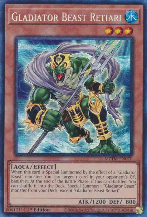 Gladiator Beast Retiari (Collector's Rare) [Mztm-En070] Collector's Rare 1