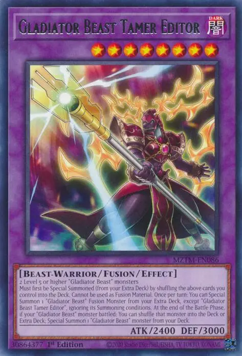 Gladiator Beast Tamer Editor [Mztm-En086] Rare 1