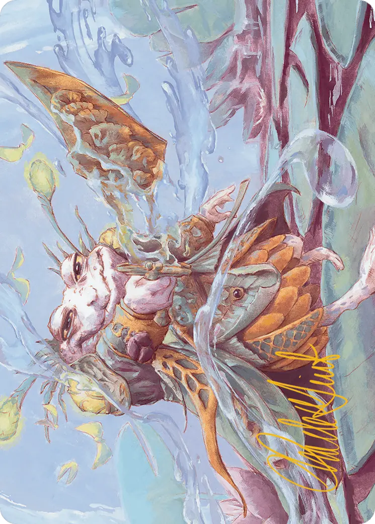 Glarb, Calamity's Augur Art Card (Gold-Stamped Signature) [Bloomburrow Art Series] 1