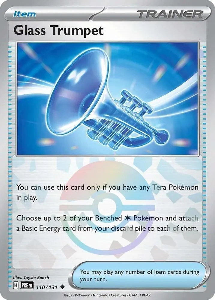 Glass Trumpet (110/131) (Poke Ball Pattern) [Scarlet & Violet: Prismatic Evolutions] 1
