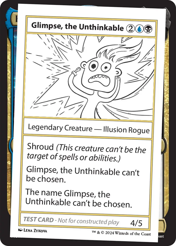Glimpse, The Unthinkable [Mystery Booster 2 Playtest Cards] 1