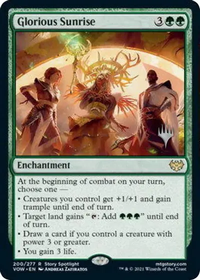 Glorious Sunrise (Promo Pack) [Innistrad: Crimson Vow Promos] 1