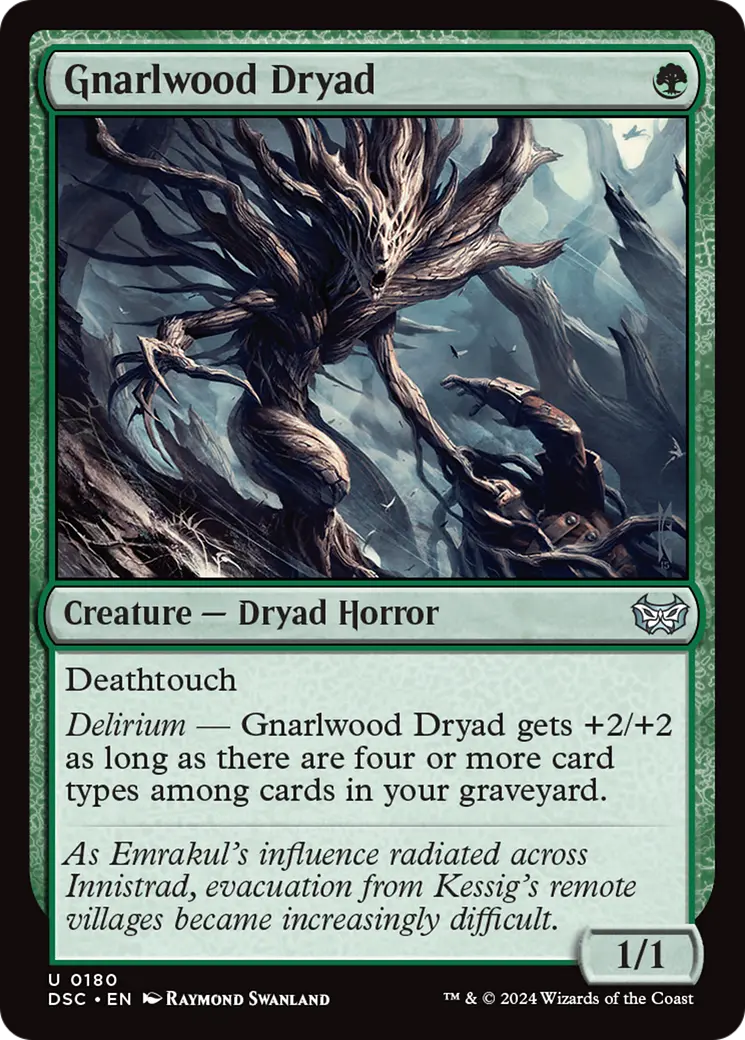 Gnarlwood Dryad [Duskmourn: House Of Horror Commander] 1