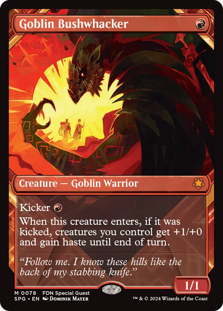 Goblin Bushwhacker (Showcase) [Foundations Special Guests] 1