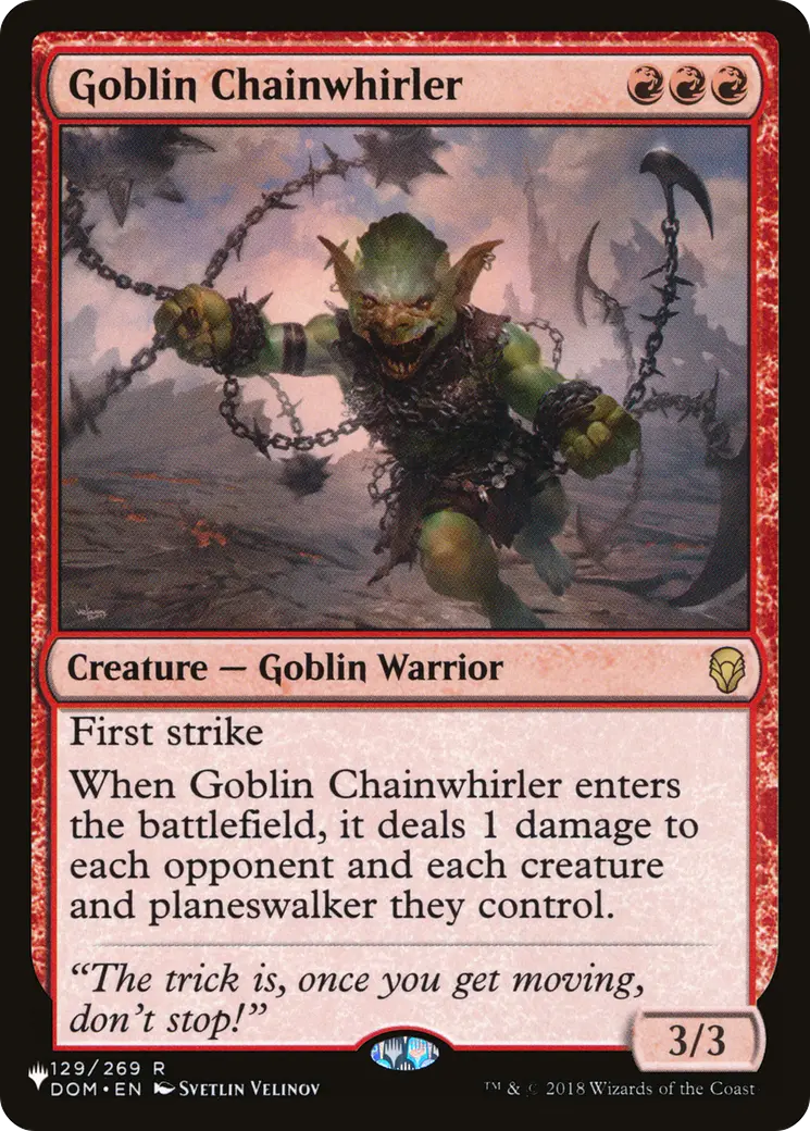 Goblin Chainwhirler [The List] 1