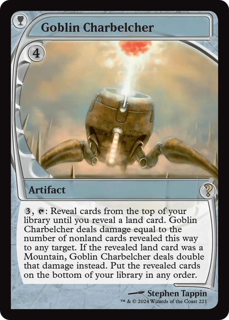 Goblin Charbelcher (Future Sight) [Mystery Booster 2] 1