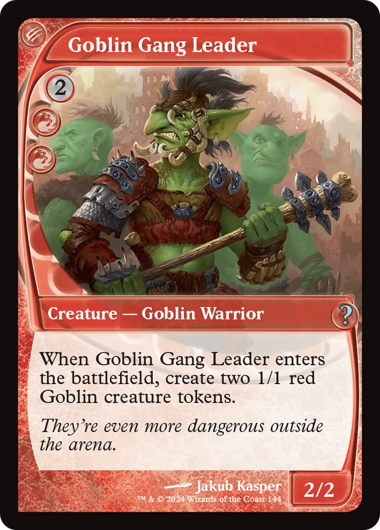 Goblin Gang Leader (Future Sight) [Mystery Booster 2] 1