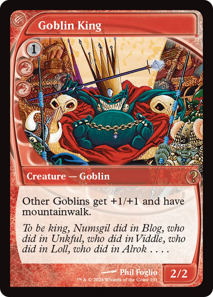 Goblin King (Future Sight) [Mystery Booster 2] 1