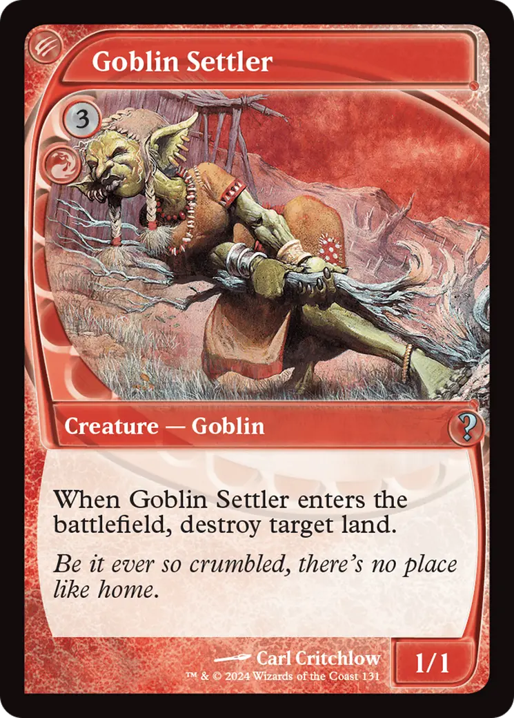 Goblin Settler (Future Sight) [Mystery Booster 2] 1