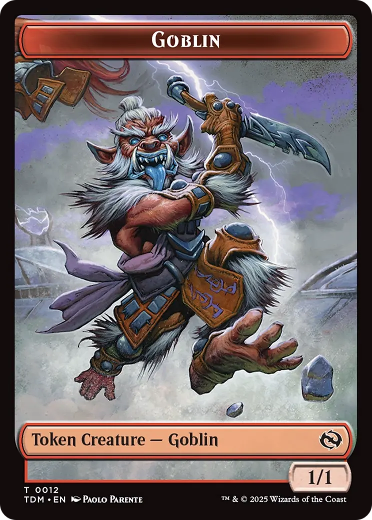 Goblin // Solider (0004) Double-Sided Token [Tarkir: Dragonstorm Commander Tokens] 1