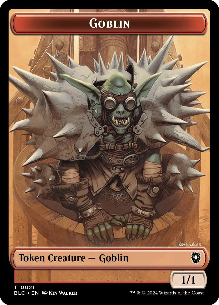 Goblin // Thopter Double-Sided Token [Bloomburrow Commander Tokens] 1
