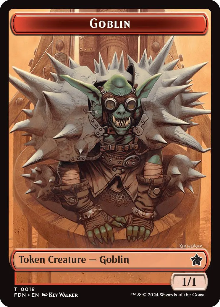 Goblin // Zombie Doubled-Sided Token [Foundations Tokens] 1
