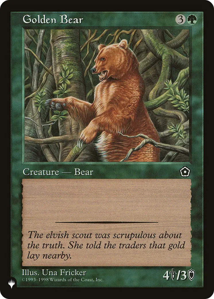 Golden Bear [The List] 1