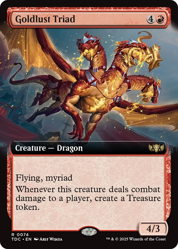 Goldlust Triad (Extended Art) [Tarkir: Dragonstorm Commander] 1