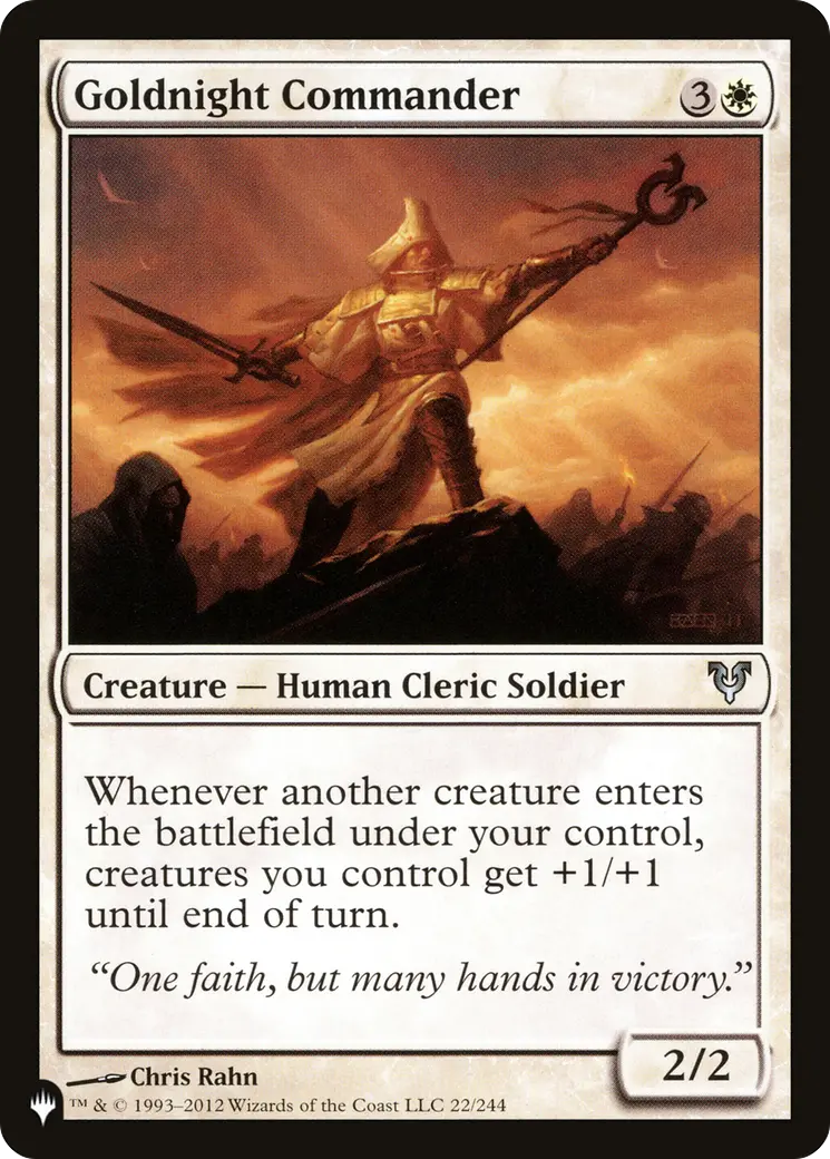 Goldnight Commander [The List] 1