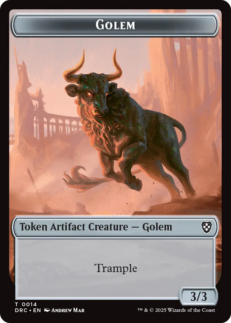 Golem (0014) // Golem (0015) Double-Sided Token [Aetherdrift Tokens] 1