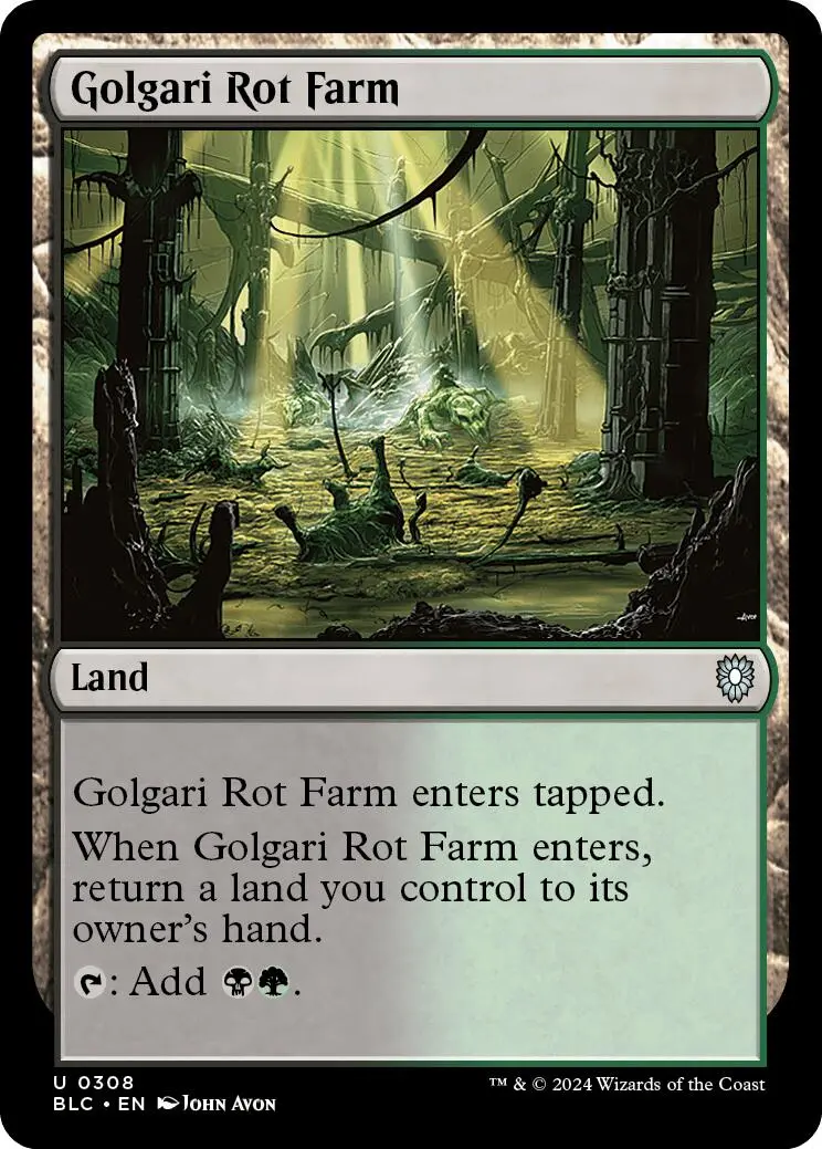 Golgari Rot Farm [Bloomburrow Commander] 1
