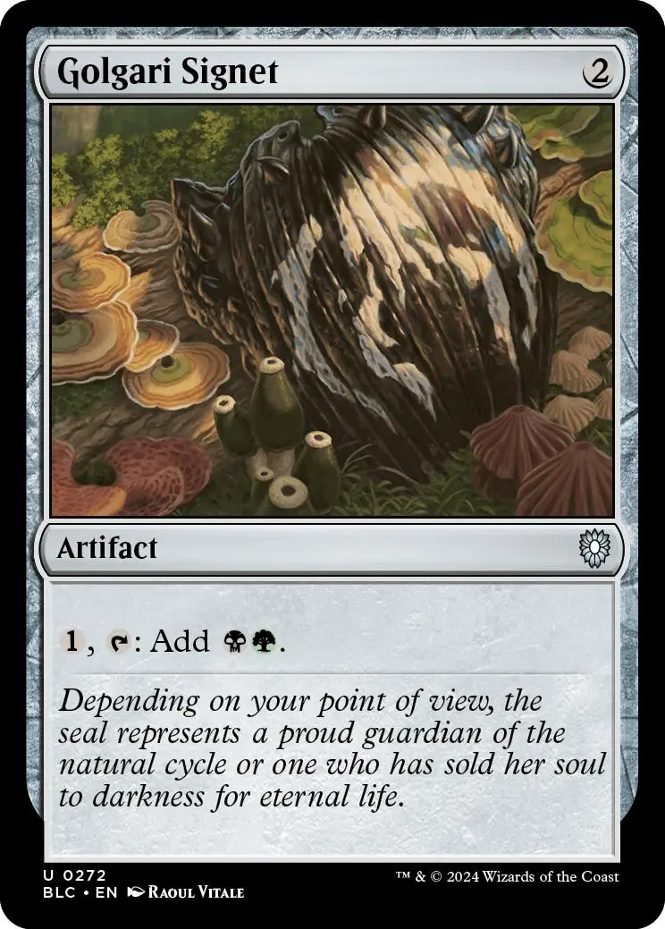 Golgari Signet [Bloomburrow Commander] 1