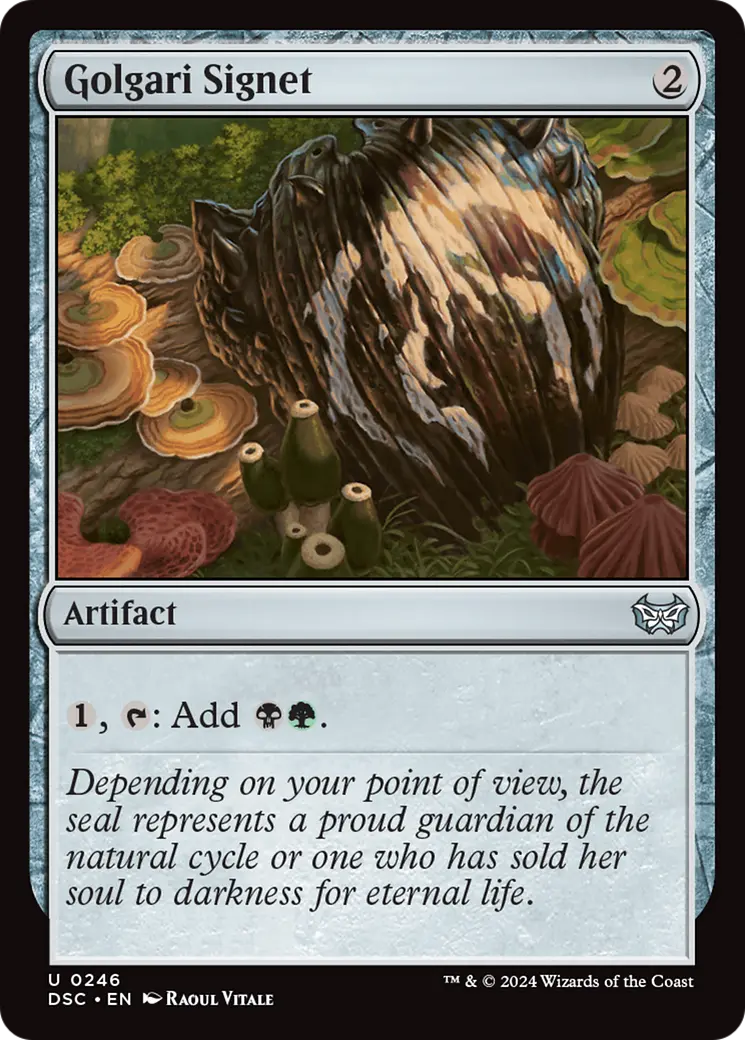 Golgari Signet [Duskmourn: House Of Horror Commander] 1
