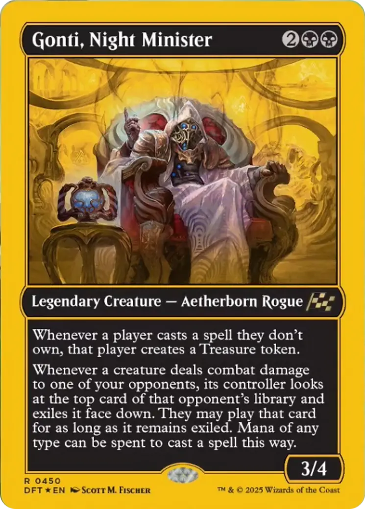 Gonti, Night Minister (First-Place Foil) [Aetherdrift] 1