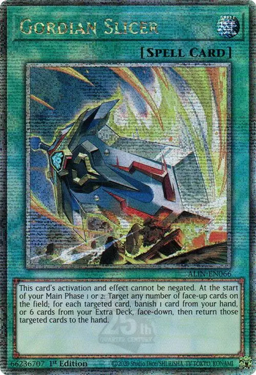 Gordian Slicer [Alin-En066] Quarter Century Secret Rare 1
