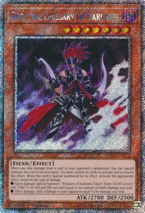 Gorz The Emissary Of Darkness (Platinum Secret Rare) [Ra03-En210] Platinum Secret Rare 1