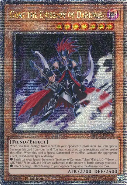 Gorz The Emissary Of Darkness (Quarter Century Secret Rare) [Ra03-En210] Quarter Century Secret Rare 1