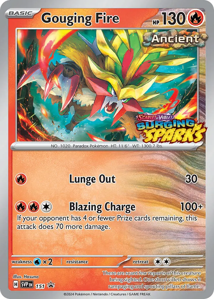 Gouging Fire (151) [Scarlet & Violet: Black Star Promos] 1