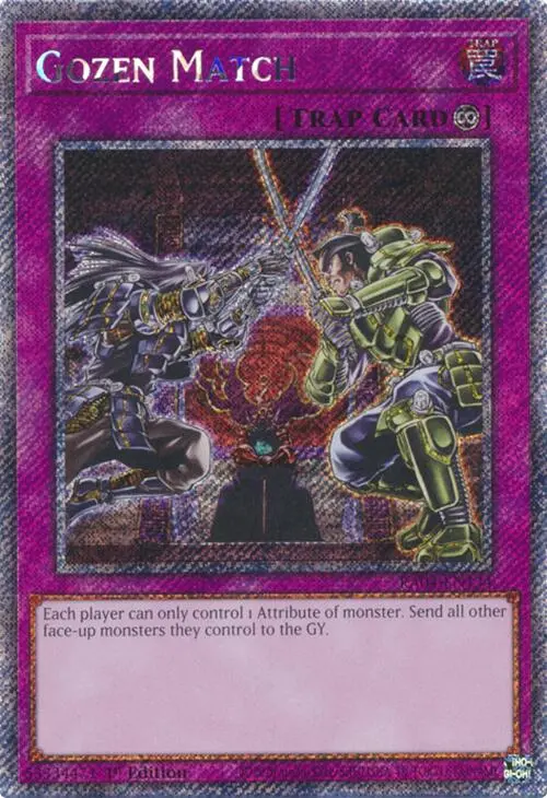 Gozen Match [Ra04-En134] Platinum Secret Rare 1
