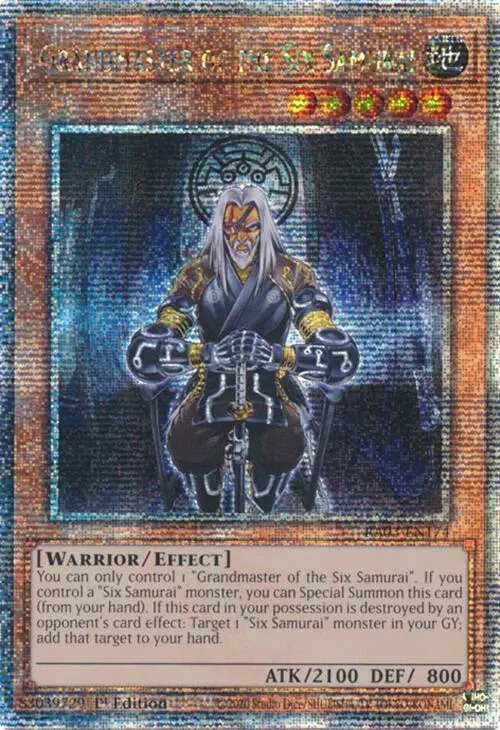 Grandmaster Of The Six Samurai (Quarter Century Secret Rare) [Ra03-En174] Quarter Century Secret Rare 1