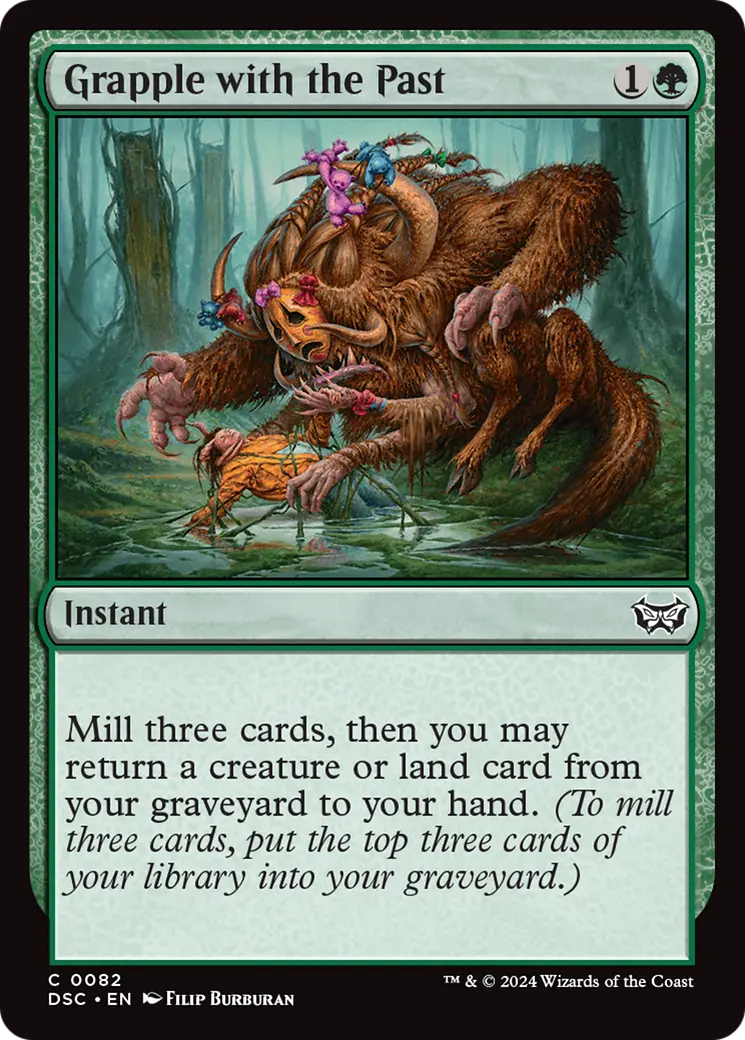 Grapple With The Past [Duskmourn: House Of Horror Commander] 1