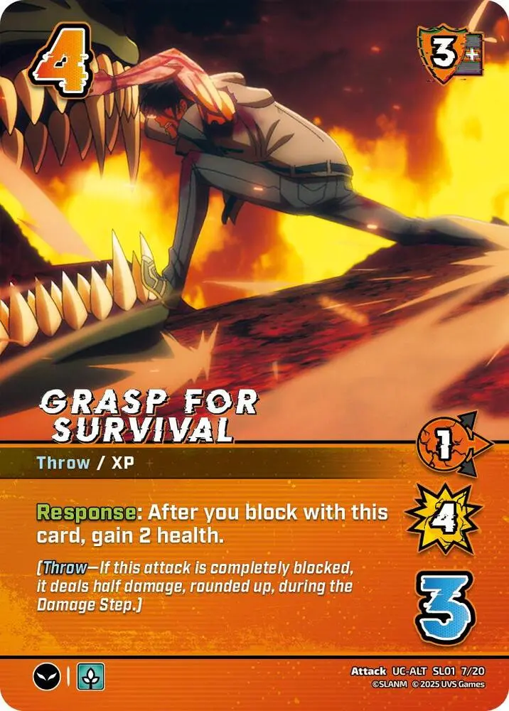 Grasp For Survival (Alternate Art) - Sl01 7/20 - Alternate Art Uncommon 1