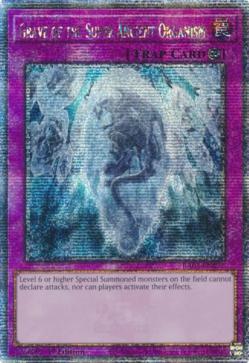 Grave Of The Super Ancient Organism (Quarter Century Secret Rare) [Ra03-En077] Quarter Century Secret Rare 1