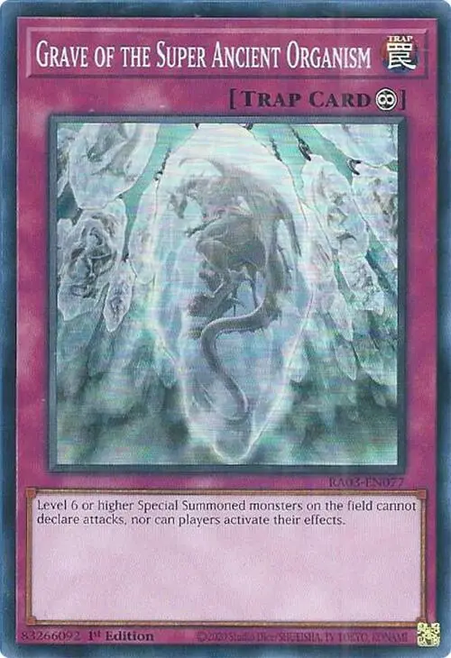 Grave Of The Super Ancient Organism [Ra03-En077] Super Rare 1