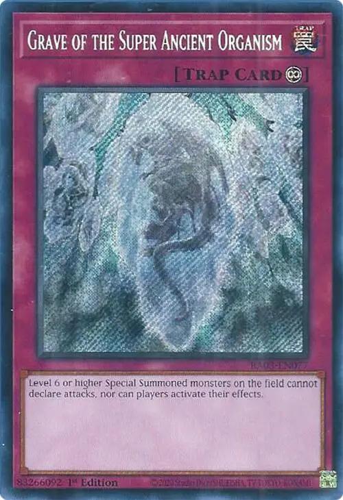 Grave Of The Super Ancient Organism (Secret Rare) [Ra03-En077] Secret Rare 1