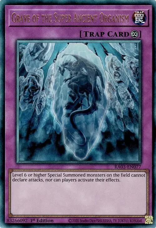 Grave Of The Super Ancient Organism (Utr) [Ra03-En077] Prismatic Ultimate Rare 1
