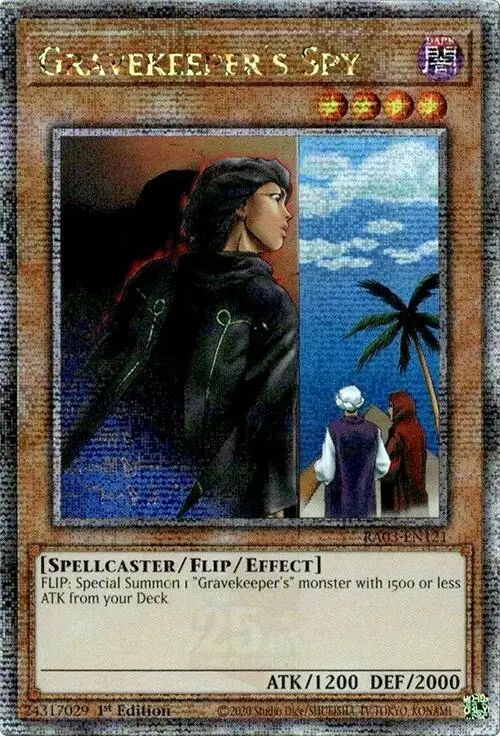 Gravekeeper's Spy (Quarter Century Secret Rare) [Ra03-En121] Quarter Century Secret Rare 1
