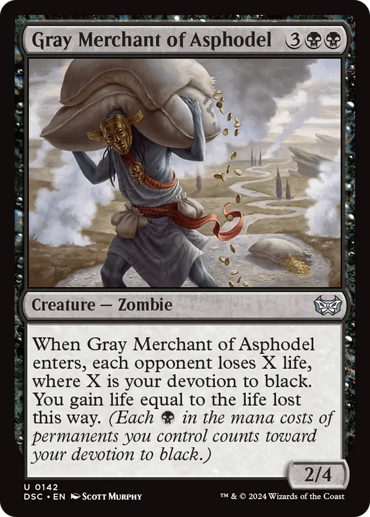 Gray Merchant Of Asphodel [Duskmourn: House Of Horror Commander] 1