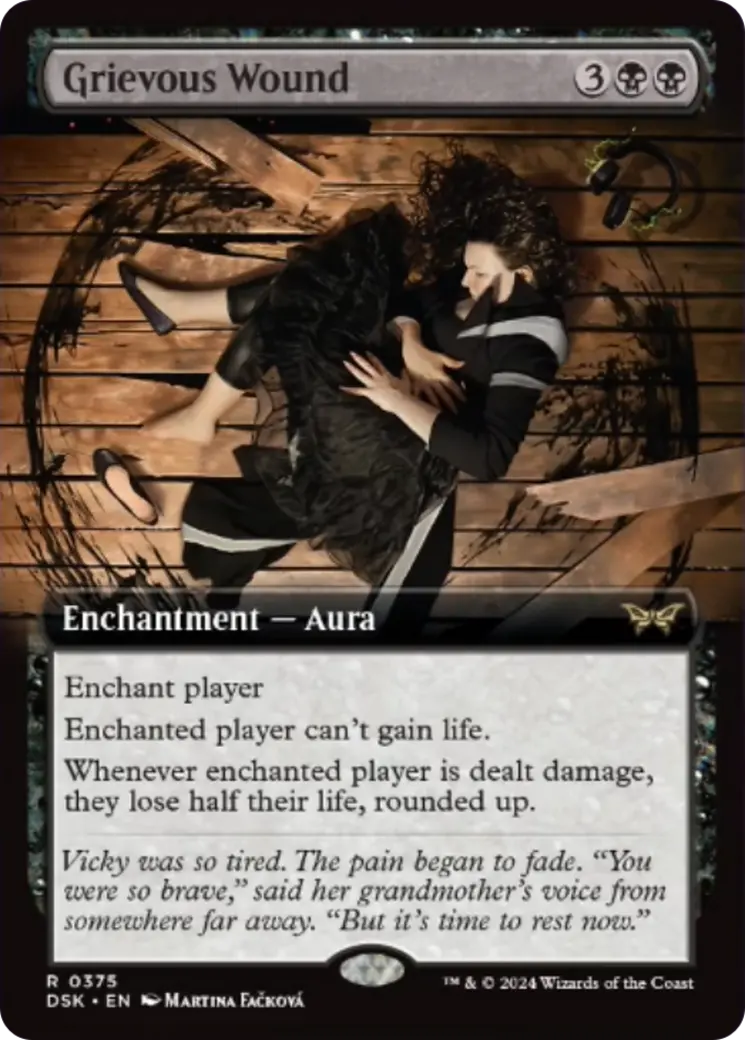 Grievous Wound (Extended Art) [Duskmourn: House Of Horror] 1