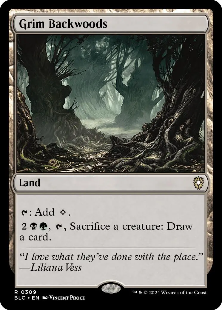Grim Backwoods [Bloomburrow Commander] 1