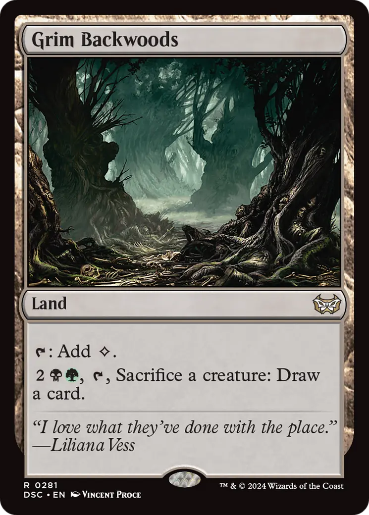 Grim Backwoods [Duskmourn: House Of Horror Commander] 1