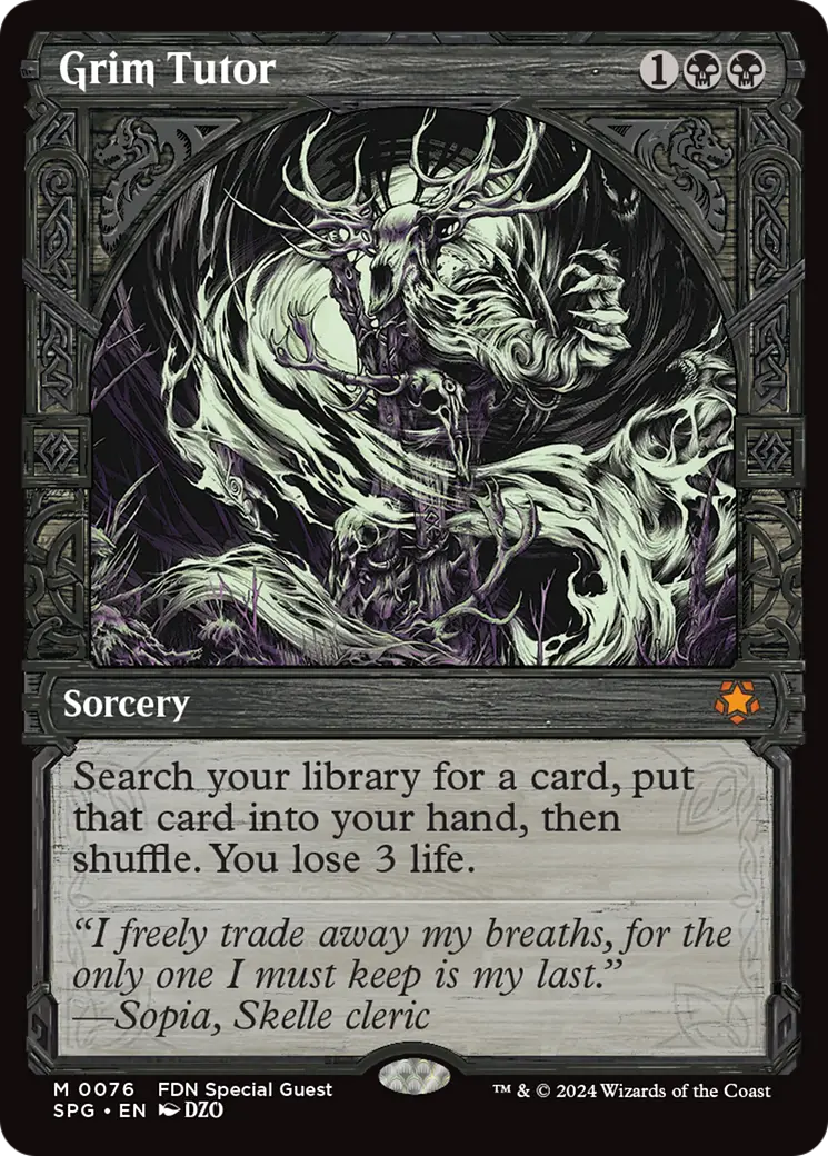 Grim Tutor (Showcase) [Foundations Special Guests] 1
