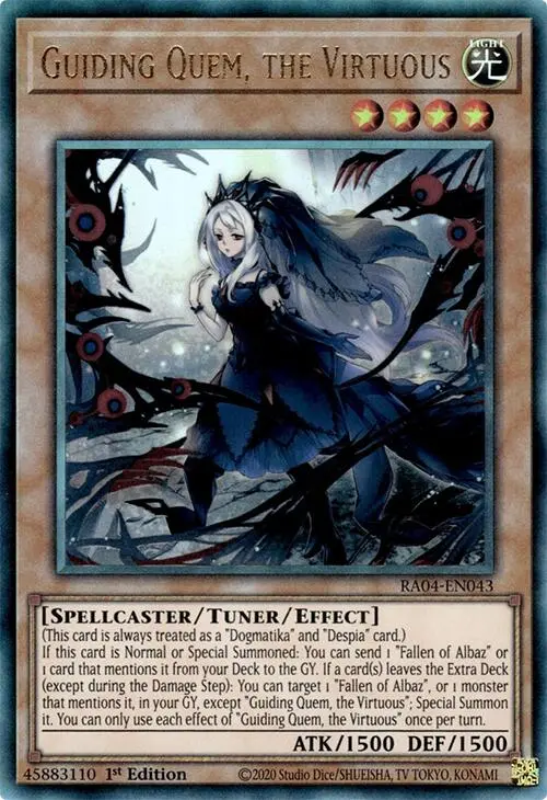 Guiding Quem, The Virtuous [Ra04-En043] Prismatic Ultimate Rare 1