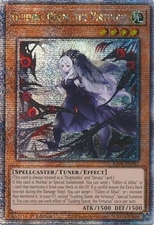 Guiding Quem, The Virtuous [Ra04-En043] Quarter Century Secret Rare 1