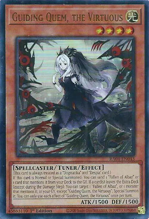 Guiding Quem, The Virtuous [Ra04-En043] Ultra Rare 1
