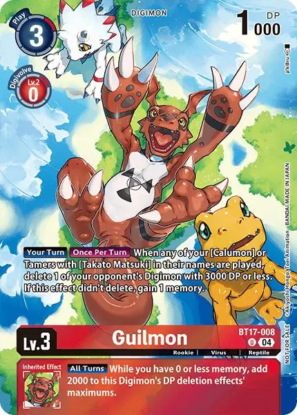 Guilmon [Bt17-008] (Legend Pack 2024 Box Topper) [Chain Of Liberation] 1