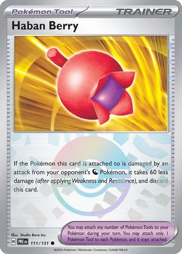 Haban Berry (111/131) (Poke Ball Pattern) [Scarlet & Violet: Prismatic Evolutions] 1